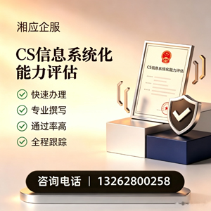 中山CS信息系统化能力评估申报服务