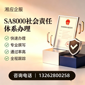 中山SA8000社会责任体系认证服务