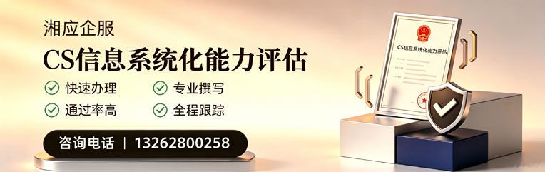 中山CS信息系统化能力评估申报服务
